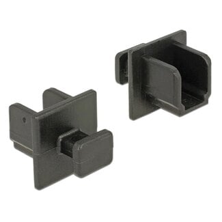 DeLOCK Afsluit cover / Poortbeschermer voor USB3.0 USB-B poorten / met greep (10 stuks)