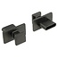 Afsluit cover / Poortbeschermer voor USB-C (v) poorten / met grote greep (10 stuks) / zwart