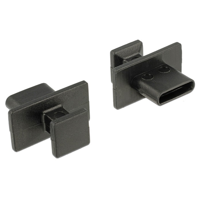 DeLOCK 64015 USB Type-C Zwart 10 stuksuk(s) stopcontactbeveiliging