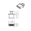 Afsluit cover / Poortbeschermer voor USB-C (v) poorten / met greep (10 stuks) / wit