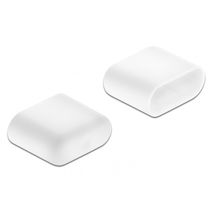 DeLOCK 64096. Compatibele poorten/sleuven: USB Type-C, Kleur van het product: Wit. Breedte: 7,85 mm, Diepte: 9,8 mm, Hoogte: 4,1 mm. Aantal per verpakking: 10 stuk(s)