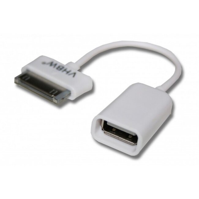 Samsung 30-pins naar USB-A OTG adapter voor Samsung Galaxy Tab en Galaxy Note tablets - 0,15 meter