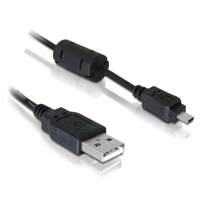 USB Kabel voor Casio Foto camera 8-pins - 1,5 meter