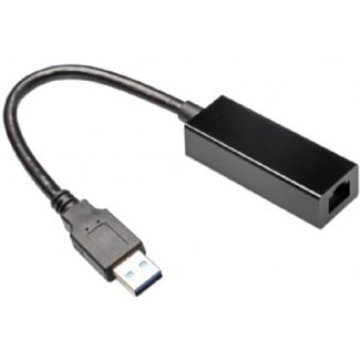 Gembird USB-A naar RJ45 Gigabit Ethernet LAN adapter - USB3.0 - CAT6 / zwart - 0,10 meter