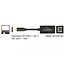 USB-C naar RJ45 Gigabit Ethernet LAN adapter / compact - USB3.0 - CAT6 / zwart - 0,10 meter