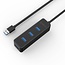 Orico USB hub met 4 poorten - USB3.0 - busgevoed / zwart - 0,30 meter