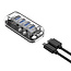 Orico USB hub met 4 poorten - USB3.0 - busgevoed / transparant - 1 meter