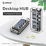 Orico USB hub met 4 poorten - USB3.0 - busgevoed / transparant - 1 meter