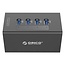 Orico USB hub met 4 poorten - USB3.0 - externe 12V voeding / zwart - 1 meter