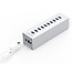 Orico USB hub met 10 poorten - USB3.0 - externe 12V voeding / aluminium - 1 meter