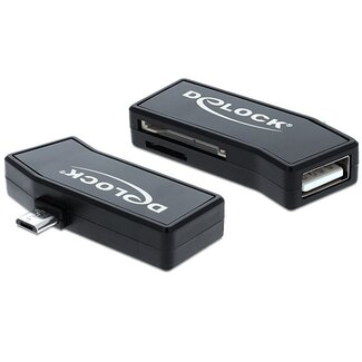 DeLOCK DeLOCK Micro USB OTG Cardreader + 1x USB-A poort