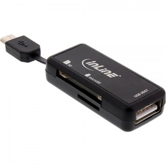 InLine InLine Micro USB OTG adapter met kaartlezer