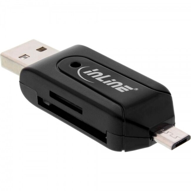 InLine Micro USB OTG / USB combi kaartlezer