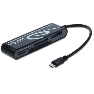 DeLOCK DeLOCK Micro USB OTG Cardreader - 0,10 meter