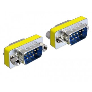 S-Impuls Serieel RS232 koppelstuk 9-pins SUB-D (m) - 9-pins SUB-D (m)