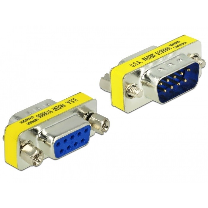 InLine® Mini Gender Changer, 9-pins stekker/socket |