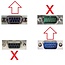 Seriële RS232 haakse adapter 9-pin SUB-D (m) - 9-pin SUB-D (v) - versie 2