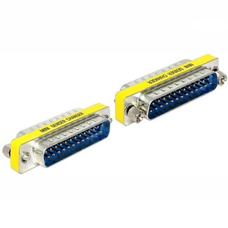 DeLOCK Serieel RS232 koppelstuk 25-pins SUB-D (m) 25-pins SUB-D (m)