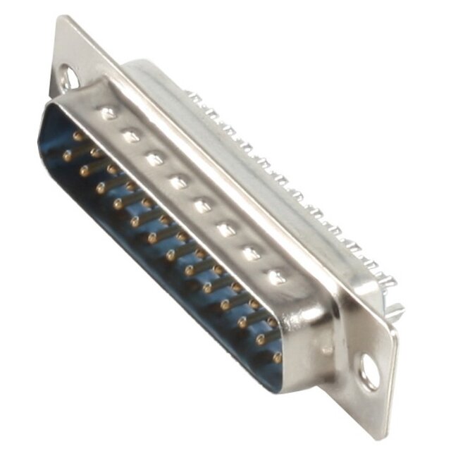 Seriële RS232 connector 25-pins SUB-D (m) / solderen