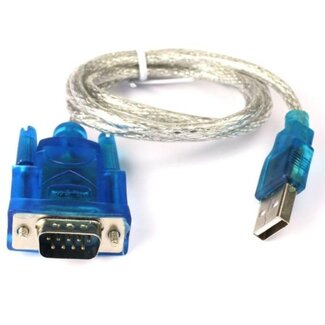 Dolphix USB-A (m) naar 9-pins SUB-D (m) seriële RS232 adapter - 0,80 meter