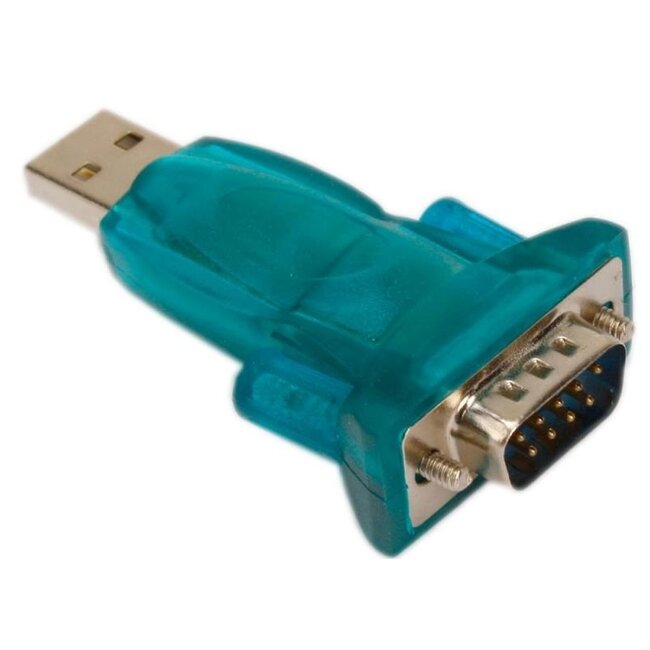 USB-A (m) naar 9-pins SUB-D (m) seriële RS232 adapter