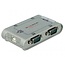 USB-A (m) naar 4x 9-pins SUB-D met moeren (m) seriële RS232 adapter / ASIX chip