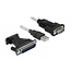 USB-A (m) naar 9-pins SUB-D / 25-pins SUB-D (m) seriële RS232 adapter / FTDI chip - 1,8 meter