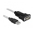 USB-A (m) naar 9-pins SUB-D / 25-pins SUB-D (m) seriële RS232 adapter / FTDI chip - 1,8 meter