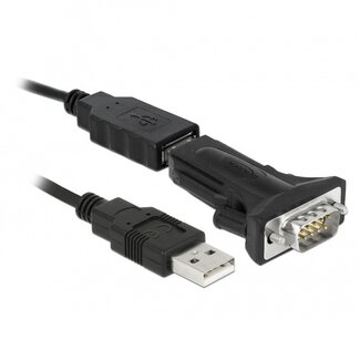 DeLOCK USB-A (m) naar 9-pins SUB-D met schroeven (m) seriële RS422/RS485 adapter / FTDI chip - 0,80 meter