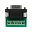 USB-A (m) naar 9-pins SUB-D met moeren (m) seriële RS422/RS485 adapter / FTDI chip / incl. terminal block / ESD protectie / overspanningsbeveiliging - 1,5 meter