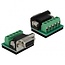 USB-A (m) naar 9-pins SUB-D met moeren (m) seriële RS422/RS485 adapter / FTDI chip / incl. terminal block / ESD protectie / overspanningsbeveiliging - 1,5 meter