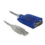 USB-A (m) naar 9-pins SUB-D met moeren (m) seriële RS422/RS485 adapter / FTDI chip / incl. terminal block / ESD protectie / overspanningsbeveiliging - 1,5 meter