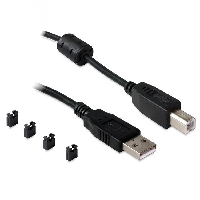 USB-A (m) naar 2x 9-pins SUB-D met moeren (m) seriële RS422/RS485 adapter / FTDI/Sipex chip / met dip switch / ESD protectie
