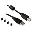 USB-A (m) naar 2x 9-pins SUB-D met moeren (m) seriële RS422/RS485 adapter / FTDI/Sipex chip / met dip switch / ESD protectie
