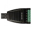 USB-A (m) naar 5-pins terminal block (v) seriële RS422/RS485 adapter / FTDI chip / ESD protectie / overspanningsbeveiliging