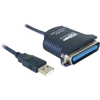 Dolphix USB-A (m) naar 36-pins SUB-D (m) IEEE1284 parallelle printerkabel - 0,80 meter