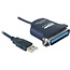 USB-A (m) naar 36-pins SUB-D (m) IEEE1284 parallelle printerkabel - 0,80 meter