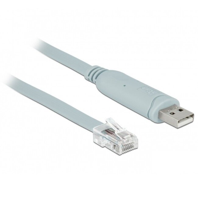 USB-A (m) naar RJ45 (m) seriële RS232 adapter / grijs - 0,50 meter