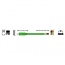 USB-A (m) naar RJ45 (m) seriële RS232 adapter / groen - 1,8 meter