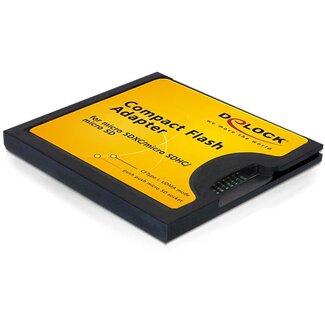 DeLOCK Compact Flash adapter Micro SD geheugenkaarten - CF type I