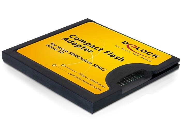 DeLOCK Compact Flash Adapter voor micro SDHC/SDXC kaartlezer 61795