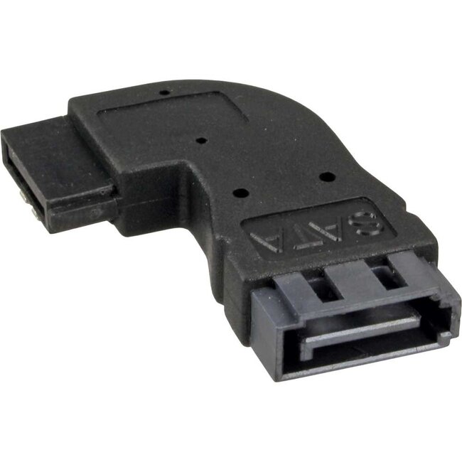 SATA data adapter - haaks naar rechts - SATA600 - 6 Gbit/s / zwart