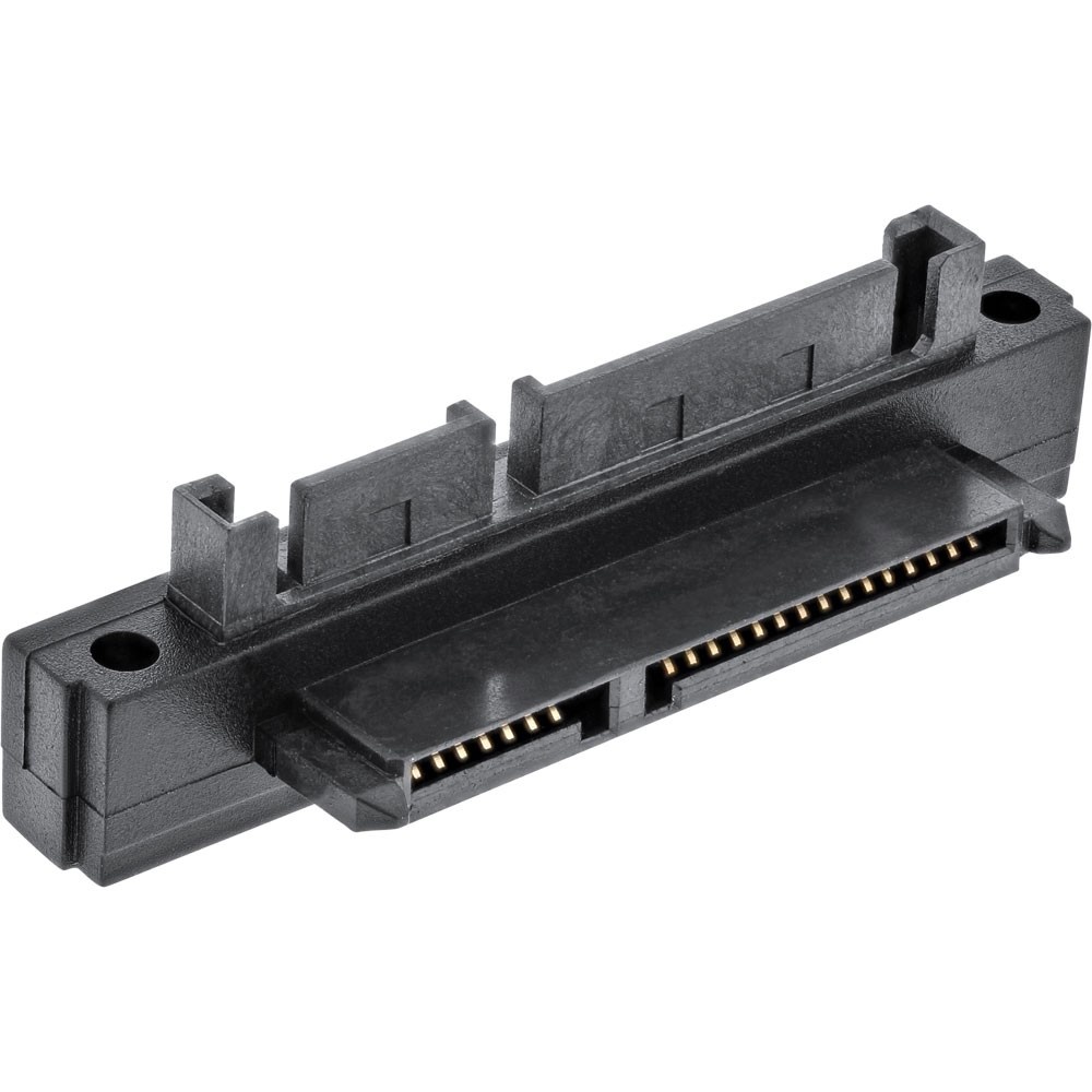 InLine 27700F. Aansluiting 1: SATA female 22-pin (7+15), Aansluiting 2: SATA 15+7-pin. Kleur van het product: Zwart