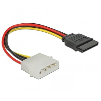 S-Impuls Molex (m) - SATA (v) adapter - 0,15 meter