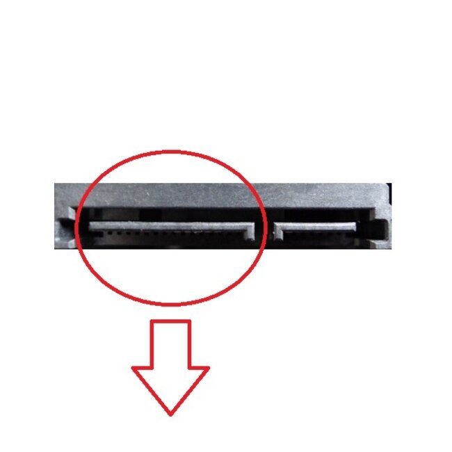 Molex (m) - SATA (v) haaks met metalen klem adapter - 0,15 meter