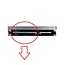 Molex (m) - SATA (v) haaks met metalen klem adapter - 0,15 meter