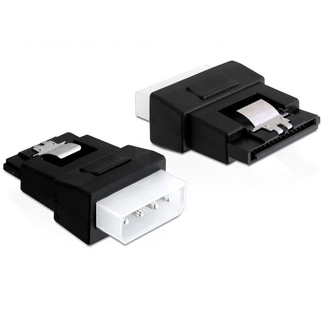 Molex (m) - SATA (v) met metalen klem adapter