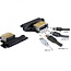SATA 22-pins naar Power over eSATA (eSATAp), eSATA en USB-A adapter / zwart