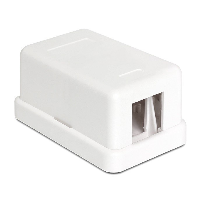 DeLOCK Keystone Surface Mounted Box 1 Port behuizing 86226