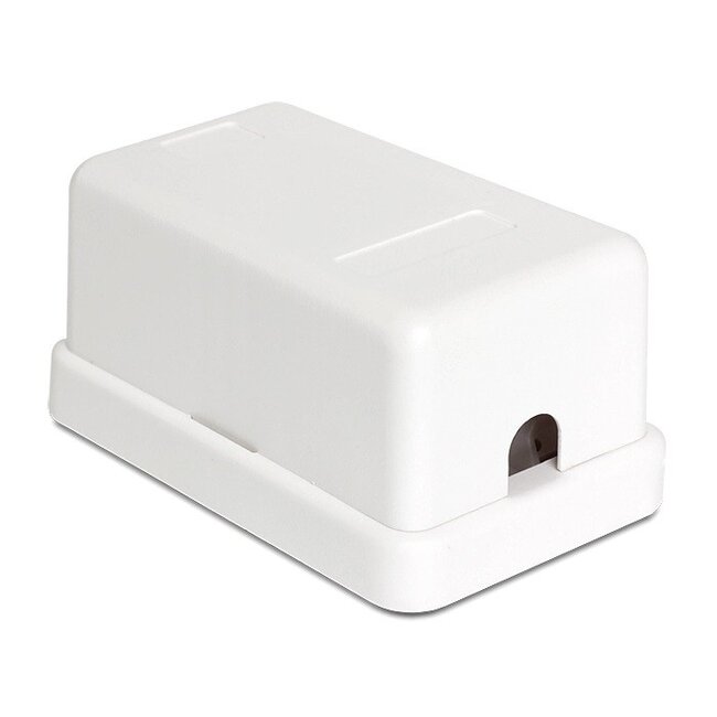 Uitvoerdoos | voor 1 Keystone module | wit